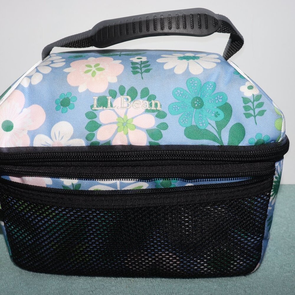 Ll Bean Soft Cooler Tote Bag Insulated Flowers